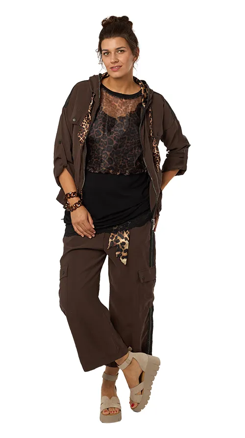 Layering in taupe